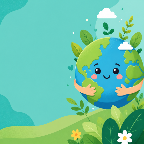 A child-friendly planet illustration